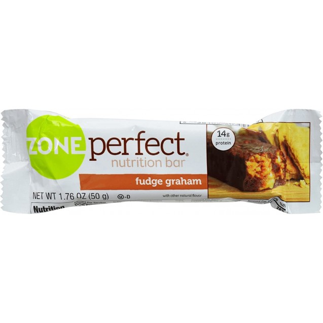 Zone Fudge Graham Nutrition Bar (12x1.76 Oz)