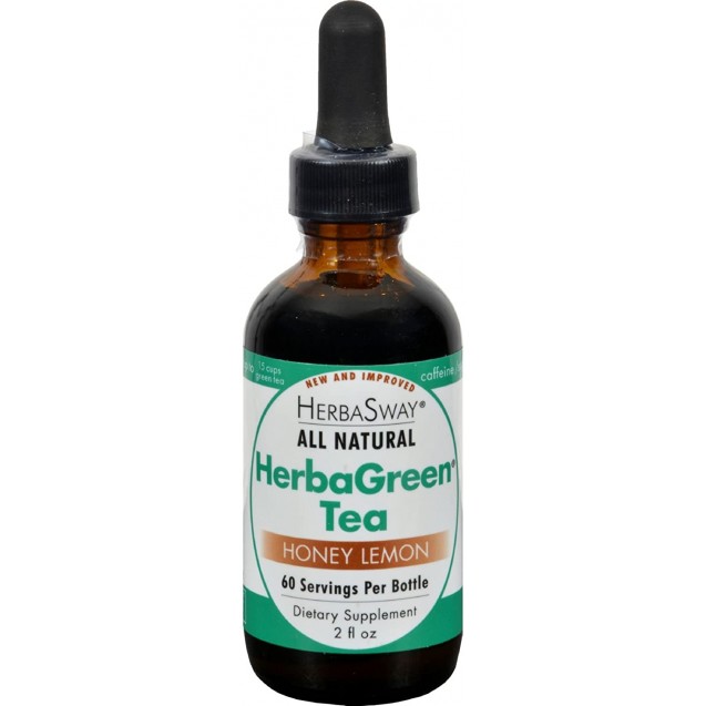 Herbasway Laboratories HerbaGreen Tea Honey Lemon 2 fl Oz