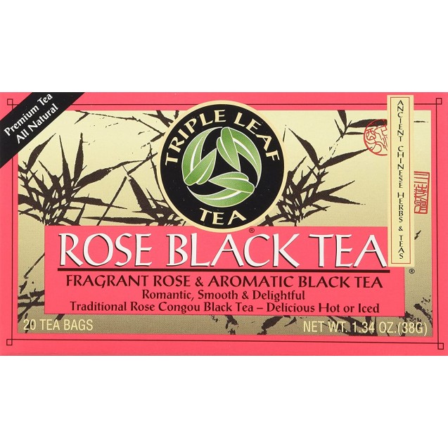 Triple Leaf Tea Black Tea Rose (6x20 Tea Bags)